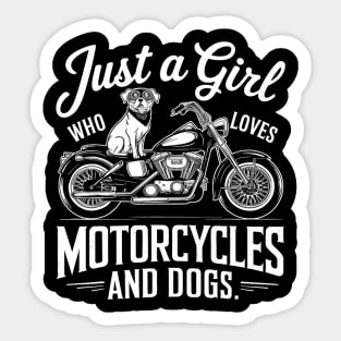 Just a girl Sticker
